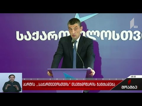 პარტია „საქართველოსთვის“ თავმჯდომარის განცხადება